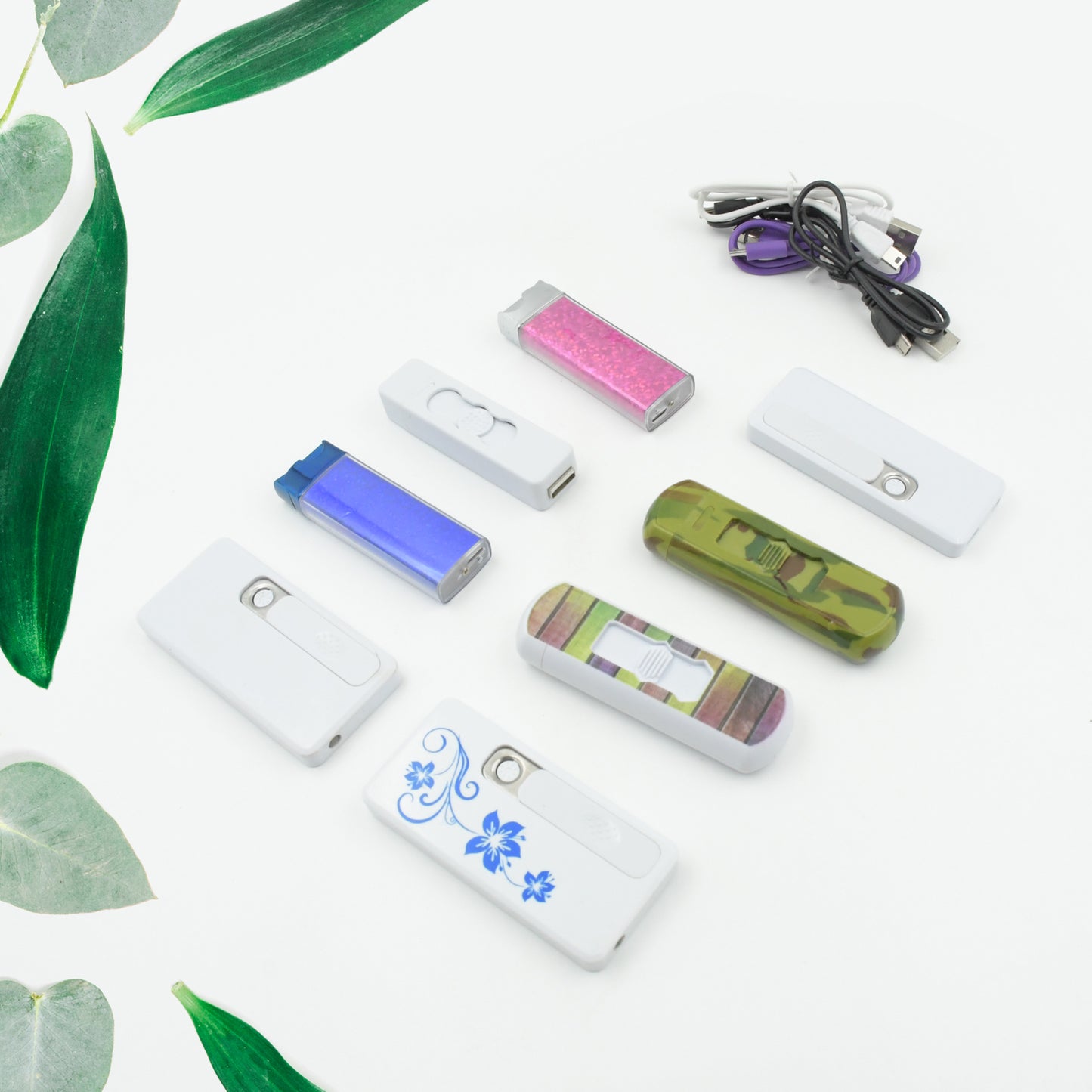 8884 Stylish Electric Usb Lighter Portable Usb Rechargeable Flameless