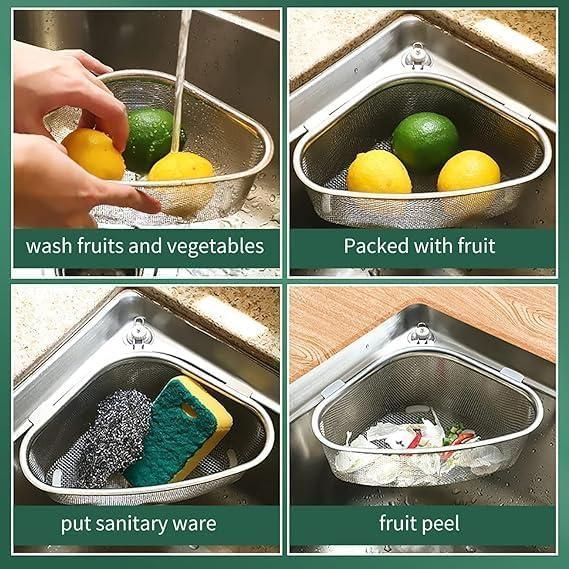 Kitchen Sink Drain Basket Stainless Steel