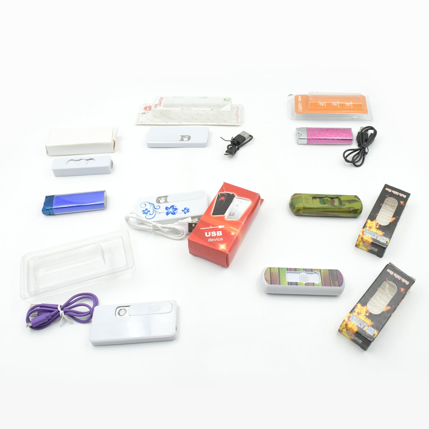 8884 Stylish Electric Usb Lighter Portable Usb Rechargeable Flameless