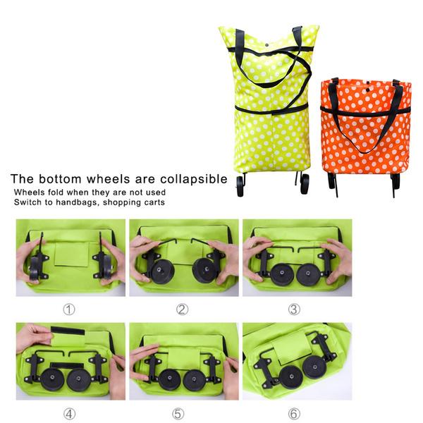 Folding Cart Bags Trolley Shopping Bag