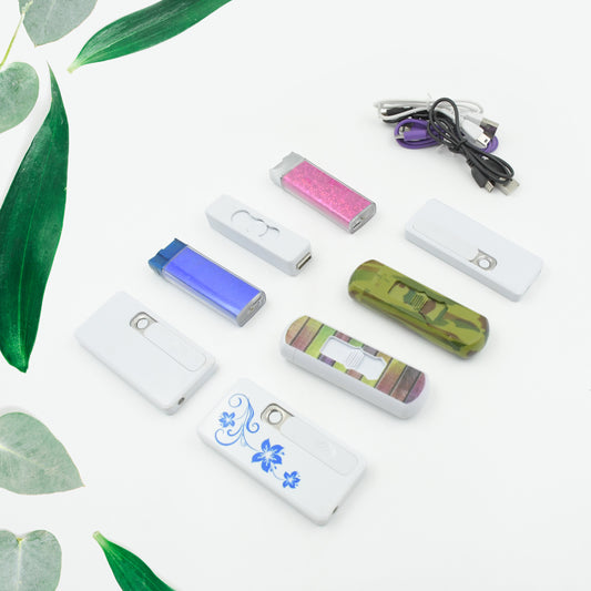 8884 Stylish Electric Usb Lighter Portable Usb Rechargeable Flameless