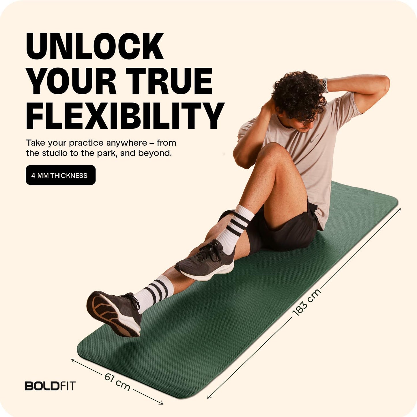 Yoga Mats For Women and Men Exercise For Home