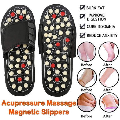 Acupressure and Magnetic Therapy Slippers Blood Circulation