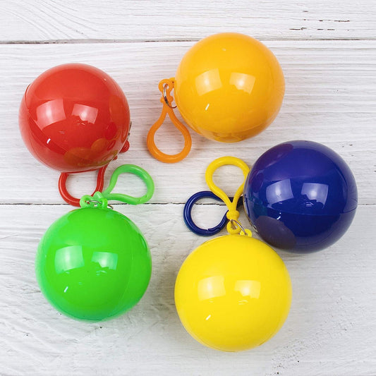 Portable Disposable Emergency Raincoats in A Ball  (Pack of 5)