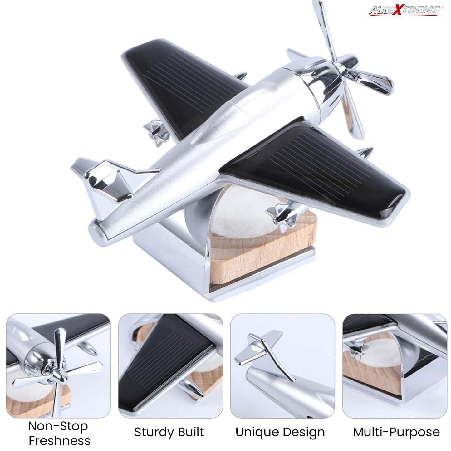 360 Degree Rotating Plane Fan Air Freshener Perfume