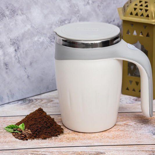 Magnetic Stirring Steel Coffee Mug  ( Battery Not Included )