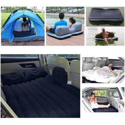 Car Inflatable Bed With 2 Pillows Air Pump (Portable) For Travel Camping Vacation