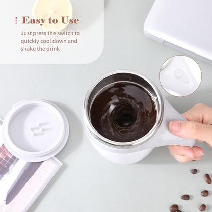 Magnetic Stirring Steel Coffee Mug  ( Battery Not Included )