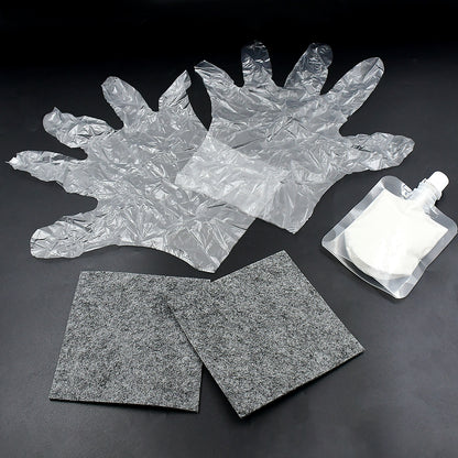Magic Cloth Car Scratch Remover Cloth (45 Ml Repair Solution 2 Gloves 2 Nano Cloth)
