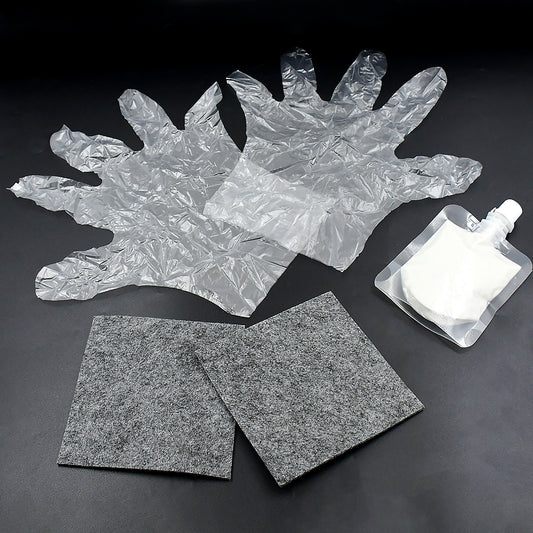 Magic Cloth Car Scratch Remover Cloth (45 Ml Repair Solution 2 Gloves 2 Nano Cloth)