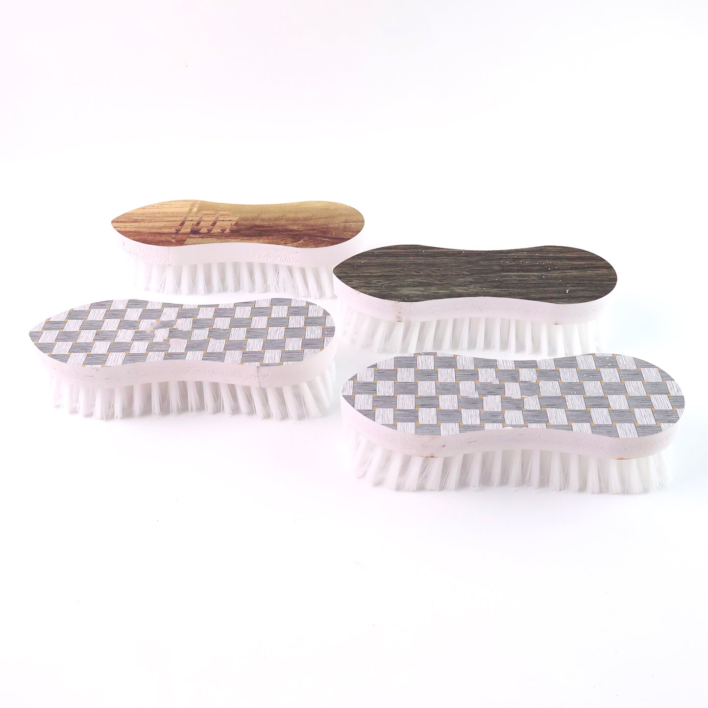 Ergonomic Curved Laundry Brush Set (4 Pc)