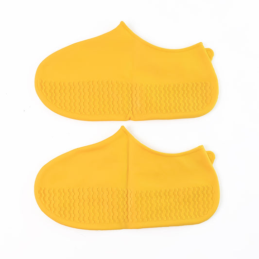 Yellow Non-slip Silicone Rain Shoe Cover (1 Pair )