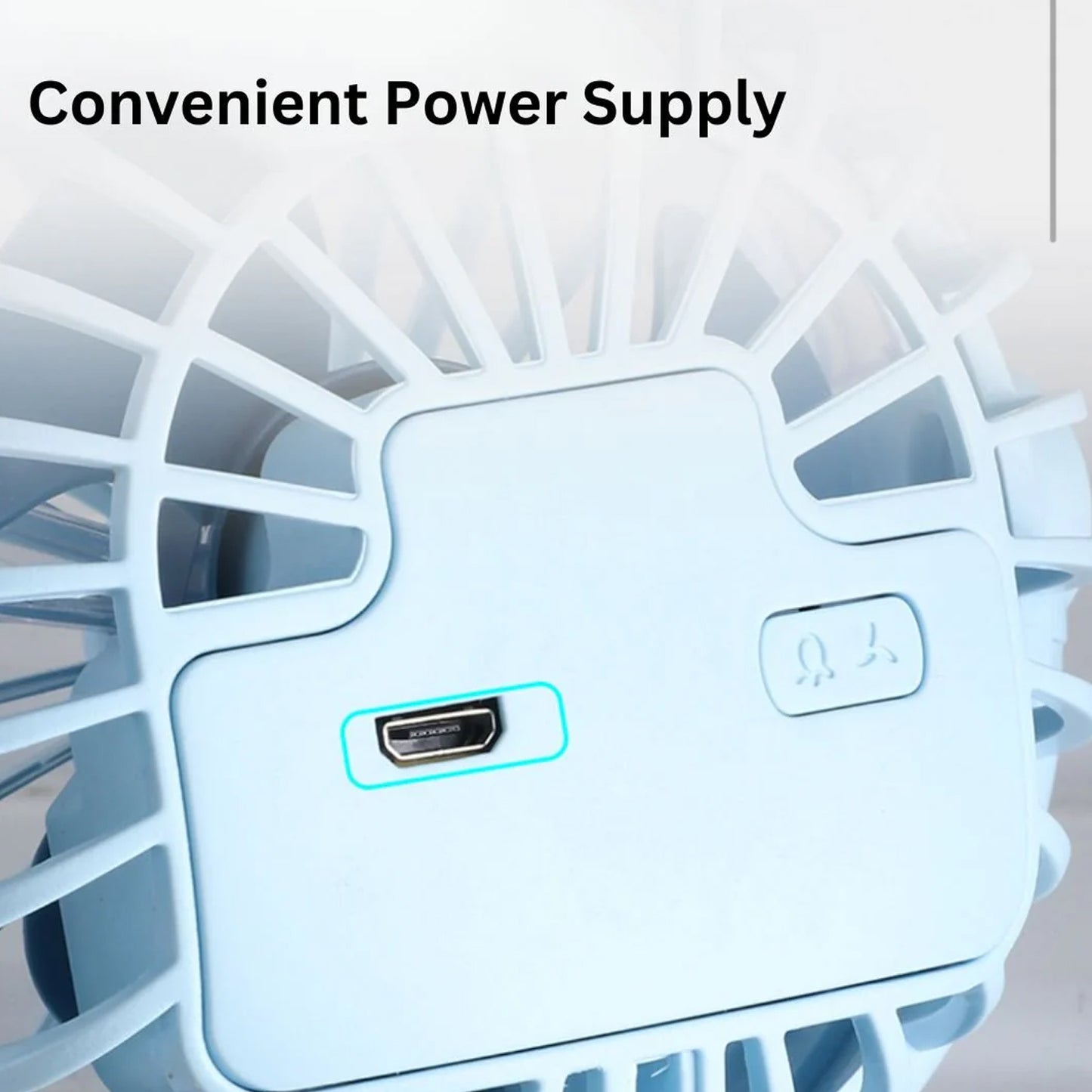 Portable Clip-on Fan Battery Operated With Light  Spray