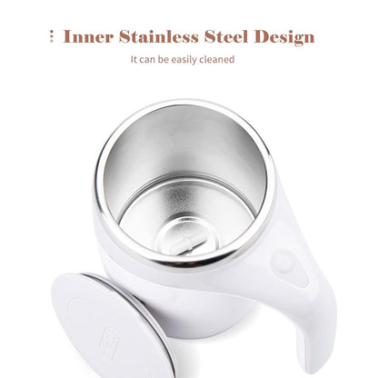 Magnetic Stirring Steel Coffee Mug  ( Battery Not Included )