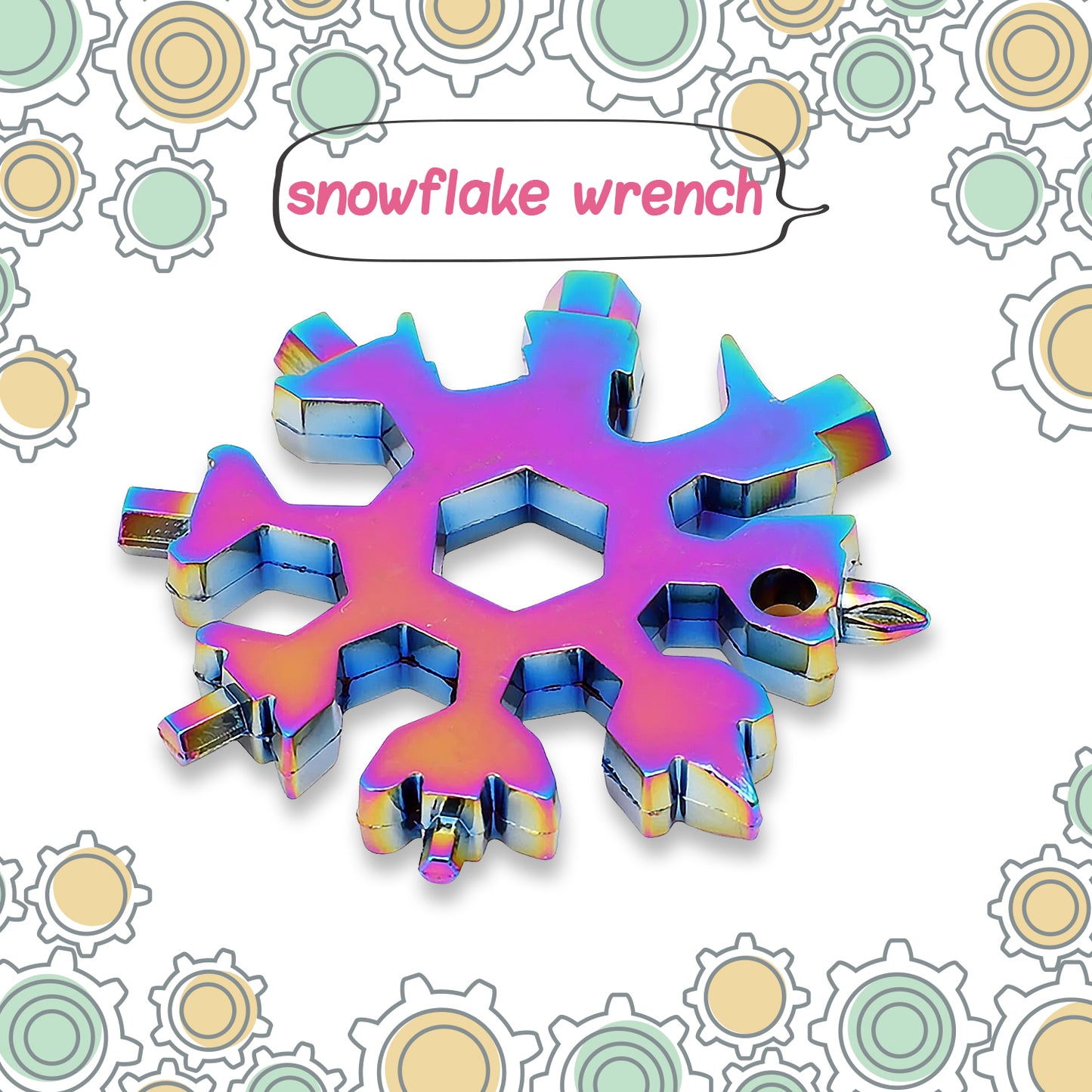 Durable  Portable 18 In 1 Snowflake Multi-tool Snowflake