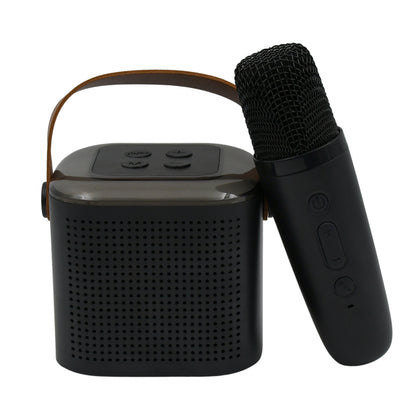 Wireless Speaker Microphone Set Support Memory Card Portable karaoke Machine