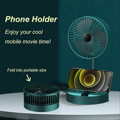 Telescopic Electric Desktop Fan