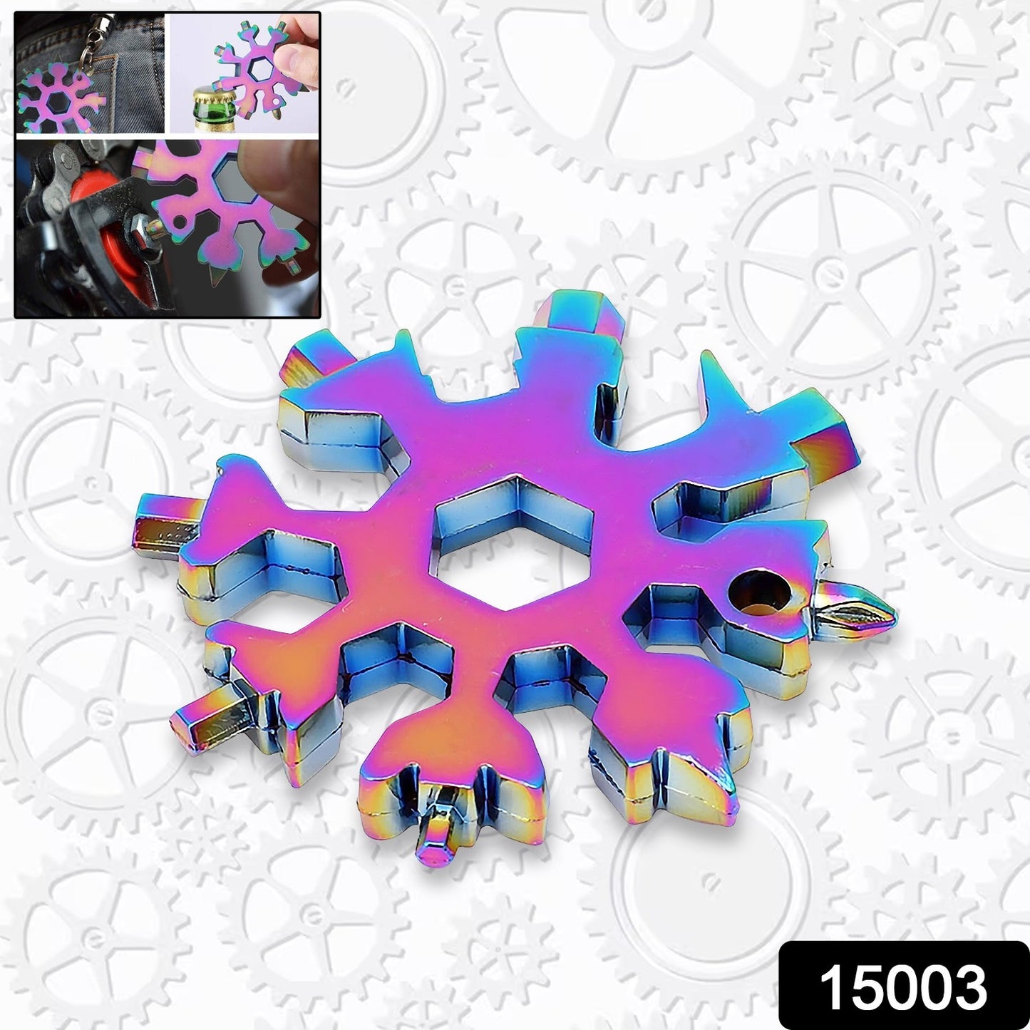 Durable  Portable 18 In 1 Snowflake Multi-tool Snowflake