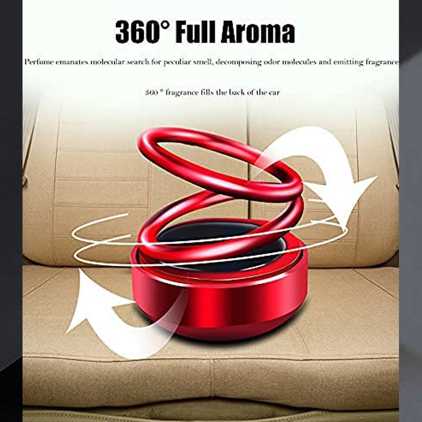 Solar Power Car Aroma Diffuser For Car Dashboard/Home/Office